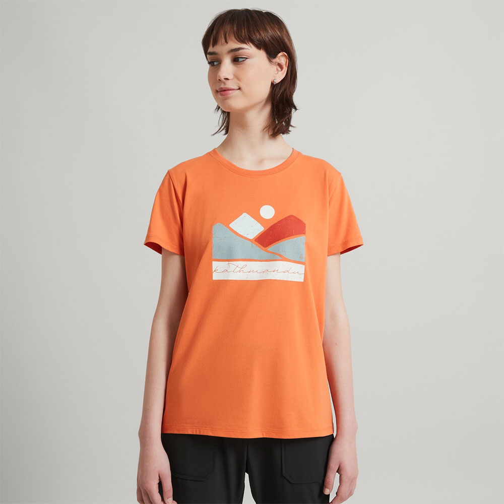 Kathmandu Womens Mountain Valley T-Shirt (Alpenglow)