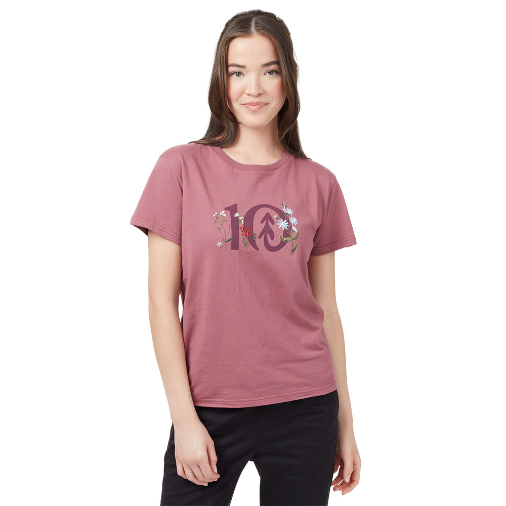 Tentree Womens Floral Logo T-Shirt