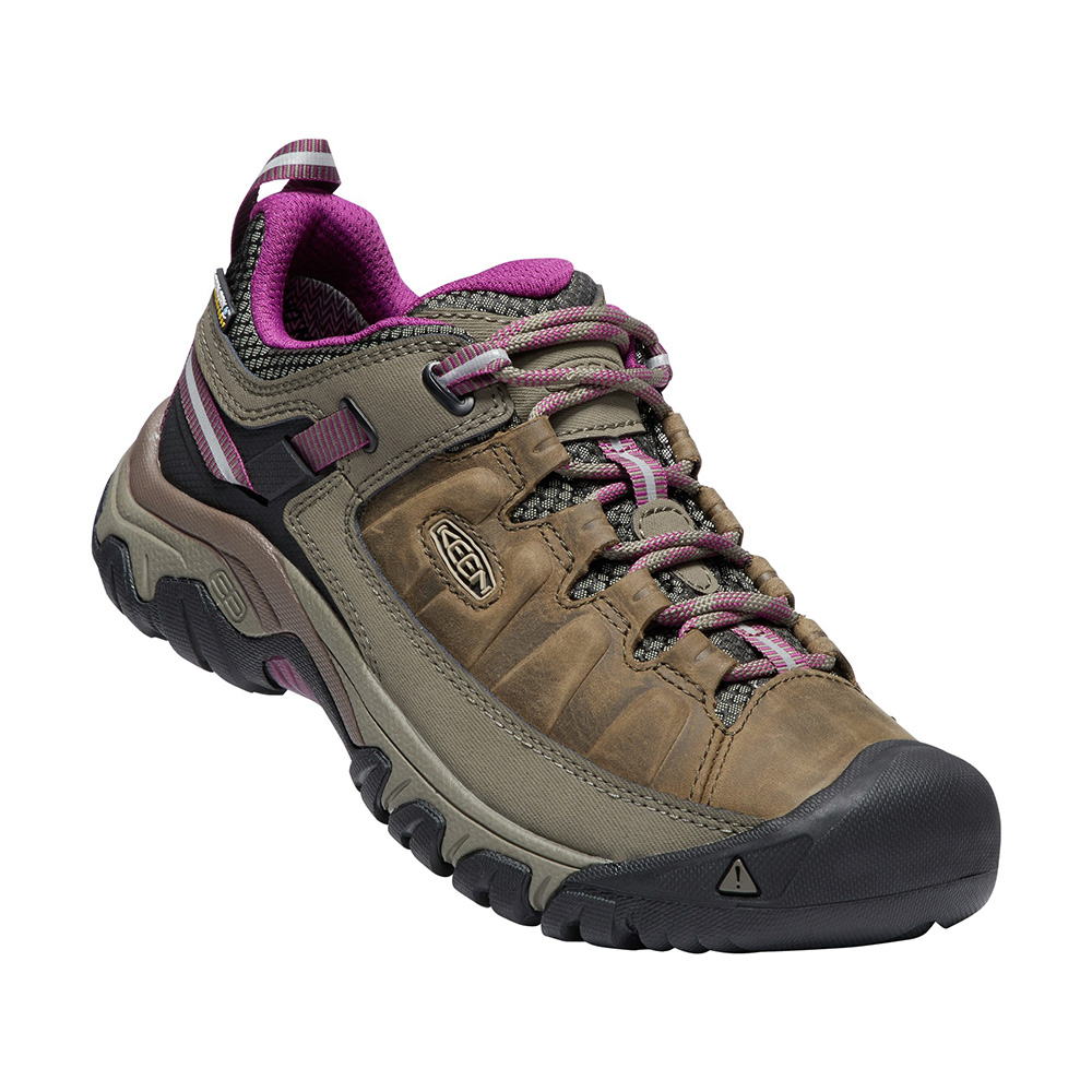 Keen Womens Targhee III Waterproof Hiking Shoes (Weiss / Boysenberry)