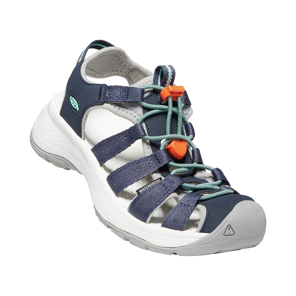Keen Womens Astoria West Hybrid Sandals (Navy / Beveled Glass)