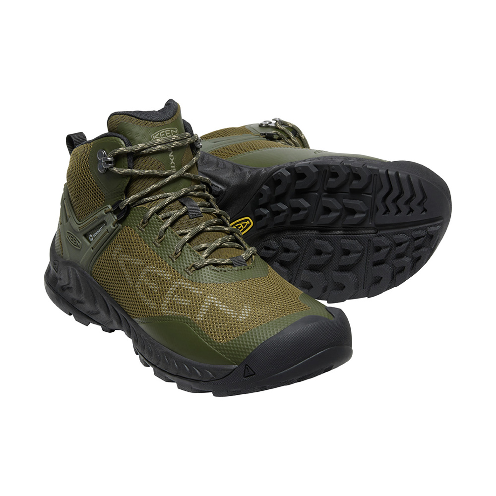 Keen Mens Nxis Evo Mid Waterproof Walking Boots (Forest Night / Dark Olive)