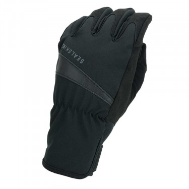 Sealskinz All Weather Waterproof Cycle Glove - Black - Front View