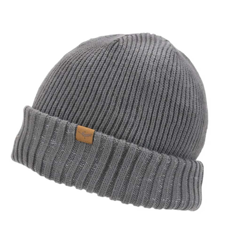 Sealskinz Waterproof Cold Weather Roll Cuff Beanie Hat (Grey)