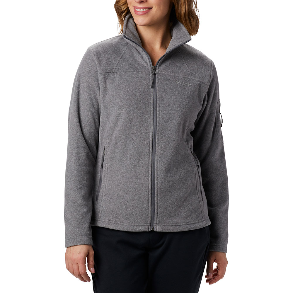 Columbia Womens Fast Trek II Full Zip Fleece Jacket (City Grey Heather)