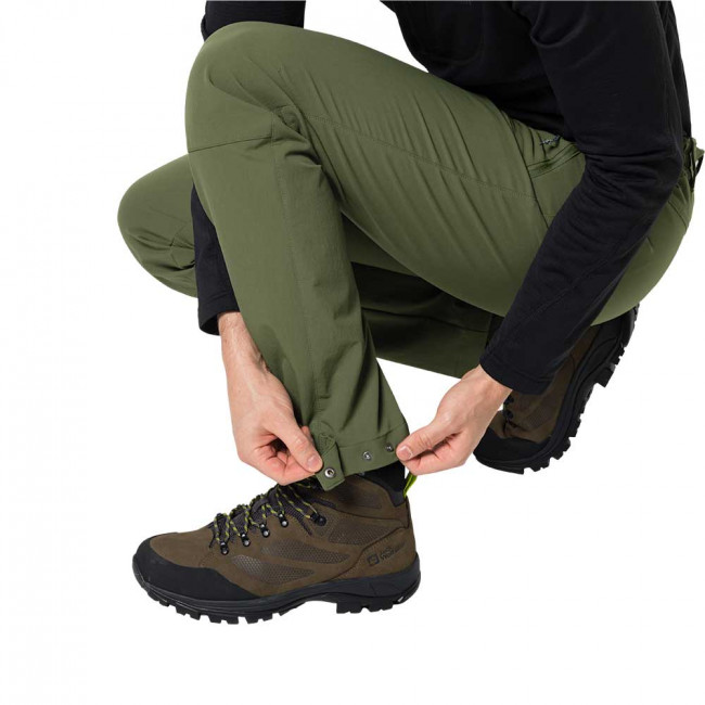 Jack Wolfskin Mens Activate XT Softshell Hiking Trousers (Greenwood) |  Winfields Outdoors