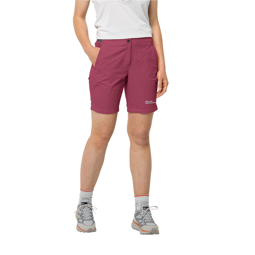 Photos - Other goods for tourism Jack Wolfskin Womens Hilltop Trail Shorts  0000101663043 (Sangria Red)