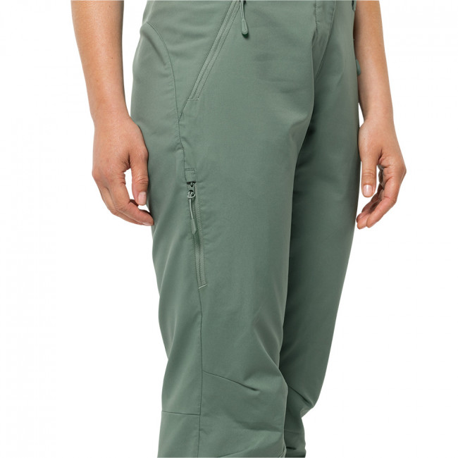 Jack Wolfskin Womens Active Track Walking Trousers (Picnic Green) |  Winfields Outdoors