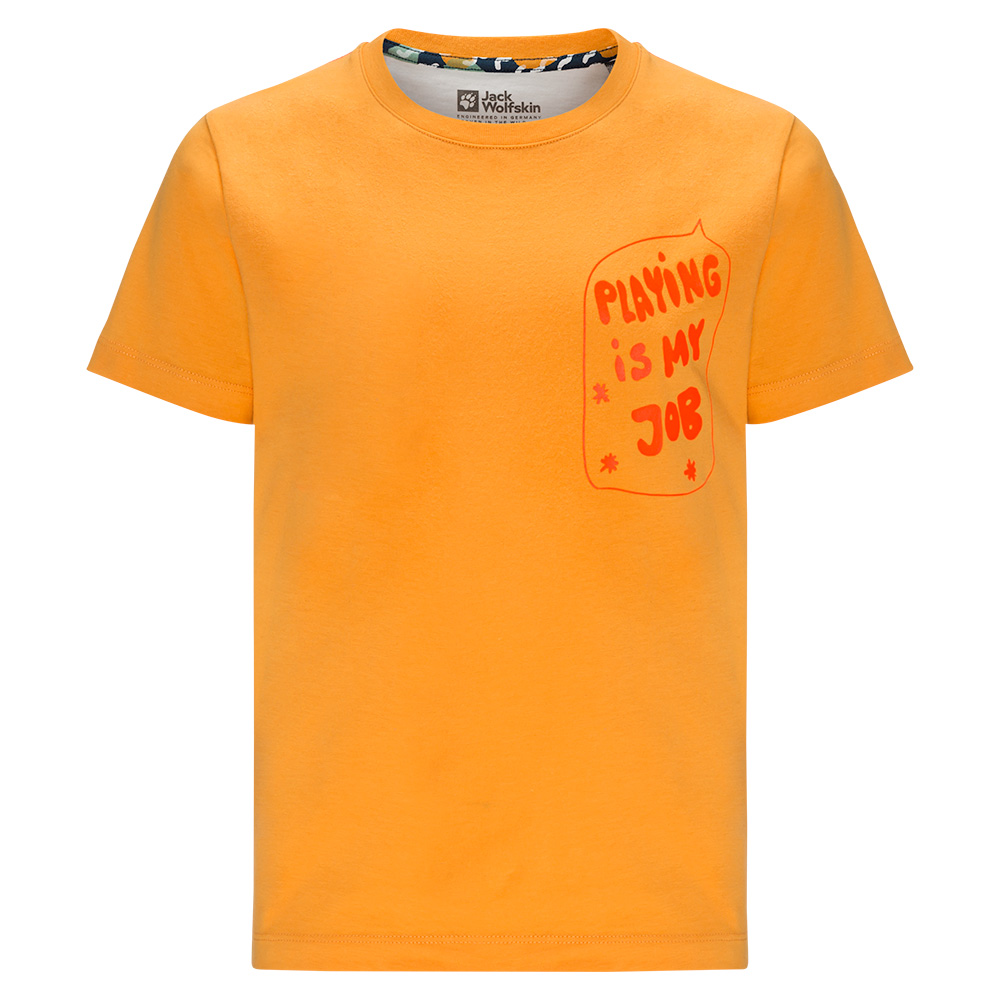 Jack Wolfskin Kids Villi T-Shirt (Orange Pop)
