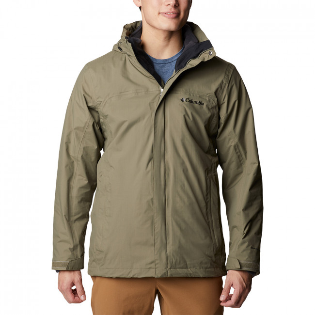 Columbia Mens Mission Air Interchange 3 in 1 Jacket (Stone Green ...