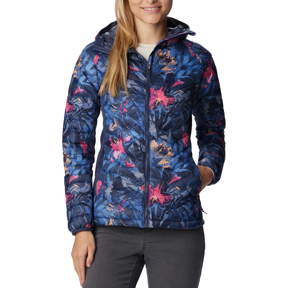 Columbia Womens Powder Pass Insulated Hybrid Jacket (Nocturnal/Floriculture)