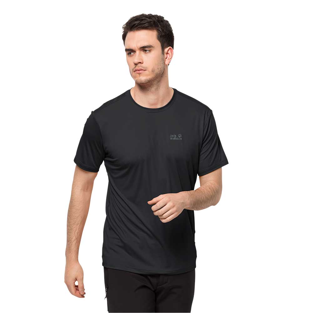 Jack Wolfskin Mens Tech T-Shirt (Black)
