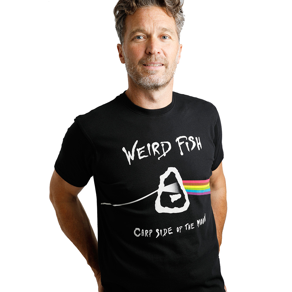Weird Fish Mens Carp Side Organic Artist T-Shirt (Black)