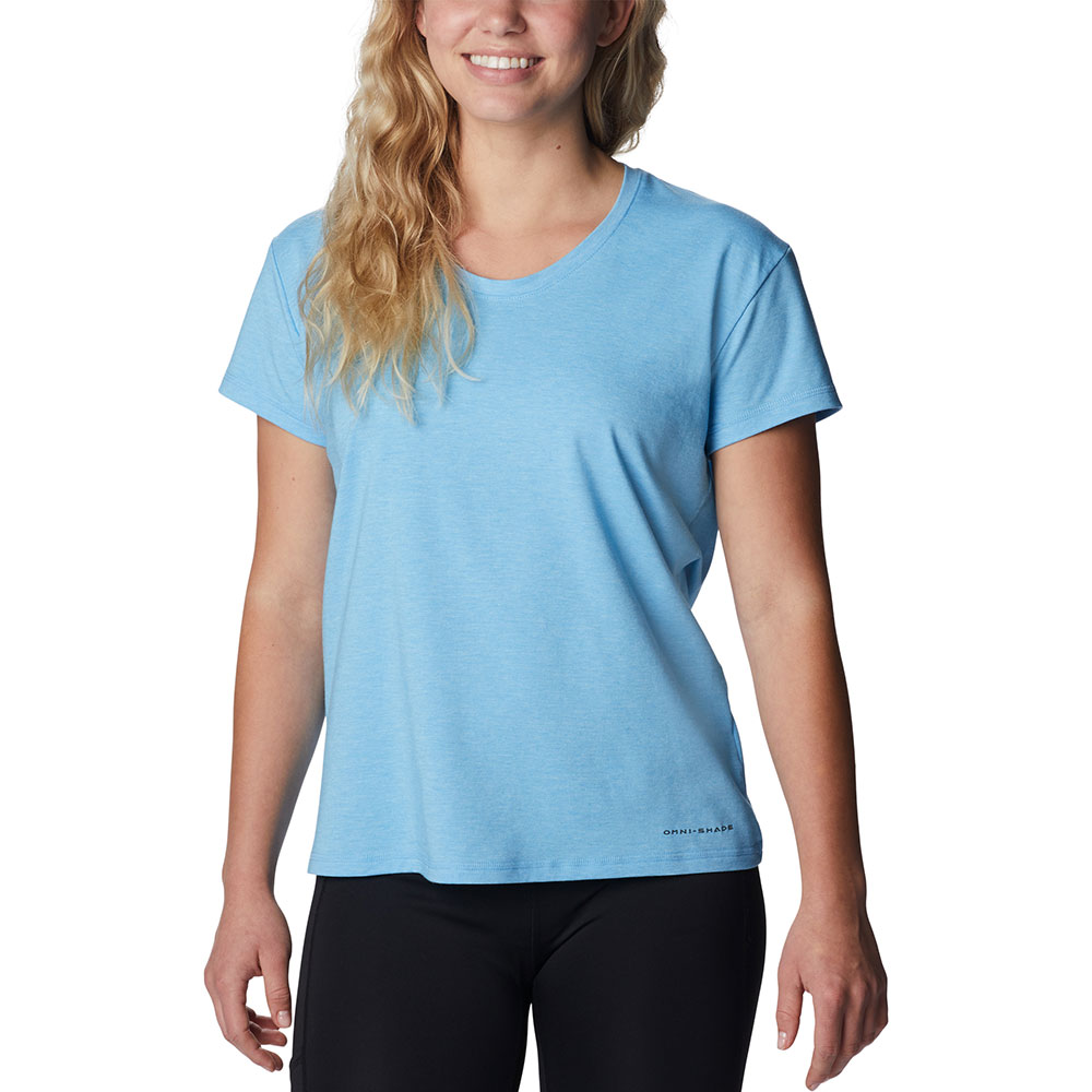 Columbia Womens Sun Trek Technical T-Shirt (Vista Blue Heather)