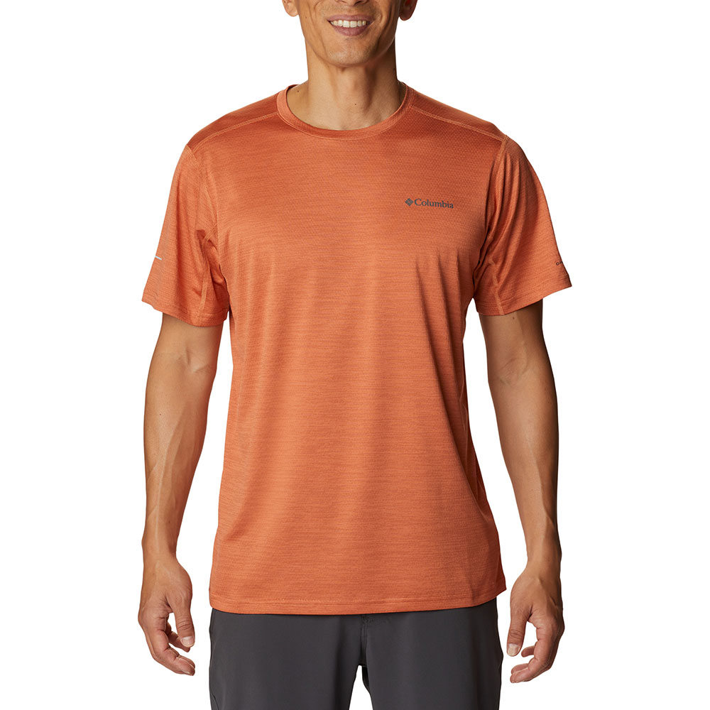Columbia Mens Alpine Chill Zero Technical T-Shirt (Desert Orange Heather)