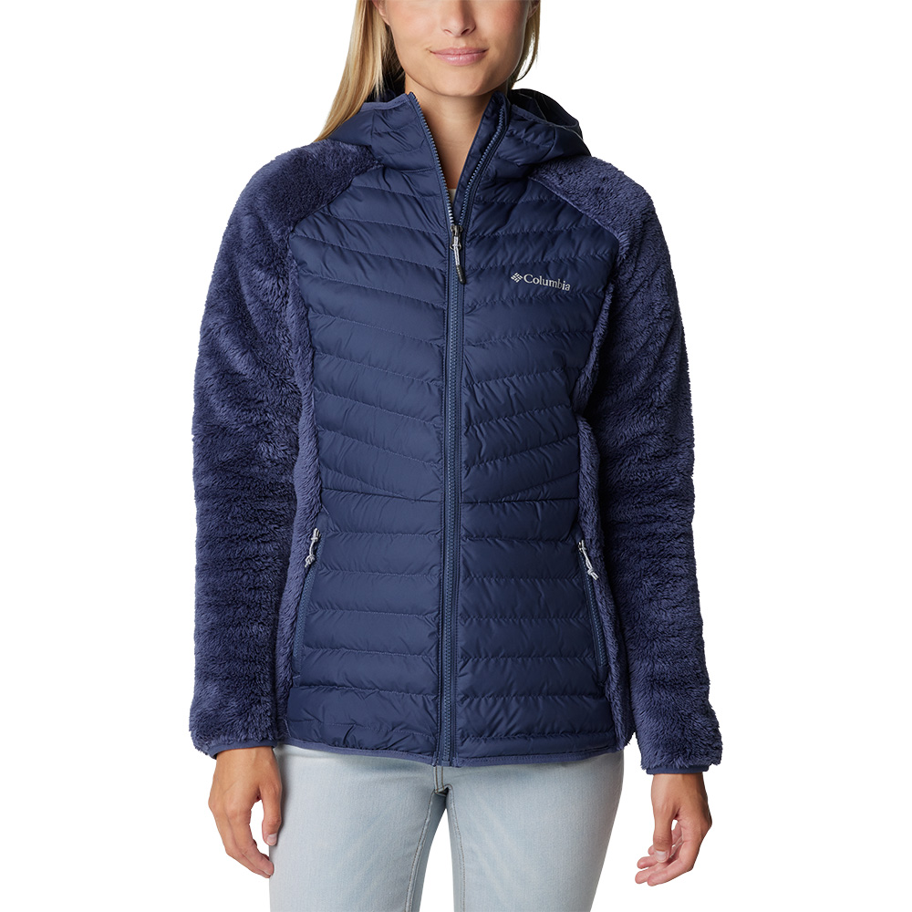 Columbia Womens Powder Lite Sherpa Hybrid Fleece Jacket (Nocturnal)