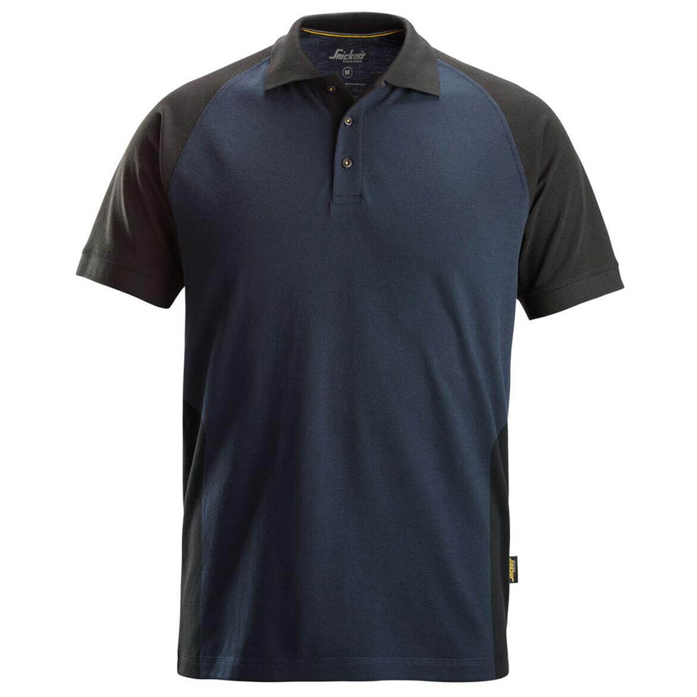 Snickers Mens Two Tone Polo Shirt (Navy / Black)