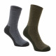 Silverpoint Merino All Terrain Twin Pack Hiking Socks (Green / Grey)