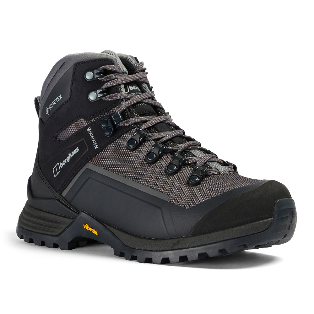 Berghaus Womens Storm Trek GORE-TEX Hiking Boots (Grey Pinstripe / Monument)