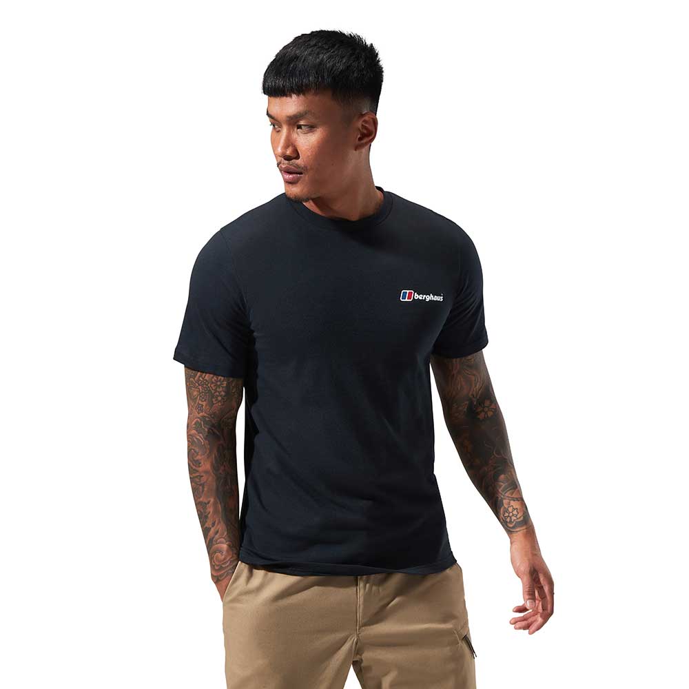 Berghaus Mens Organic Classic Logo Short Sleeved T-Shirt (Black)