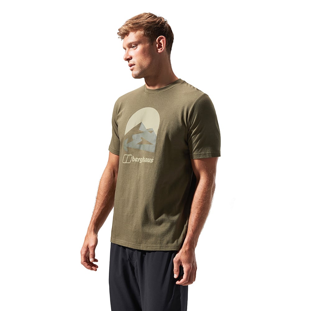 Berghaus Mens Edale Mountain T-Shirt (Olive Night)