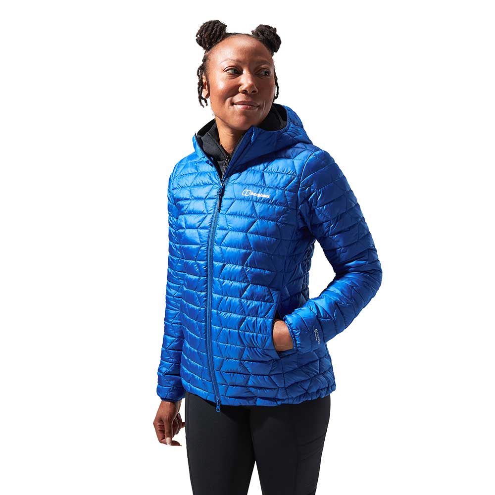 Berghaus Womens Cuillin Insulated Hooded Jacket (Surf The Web)
