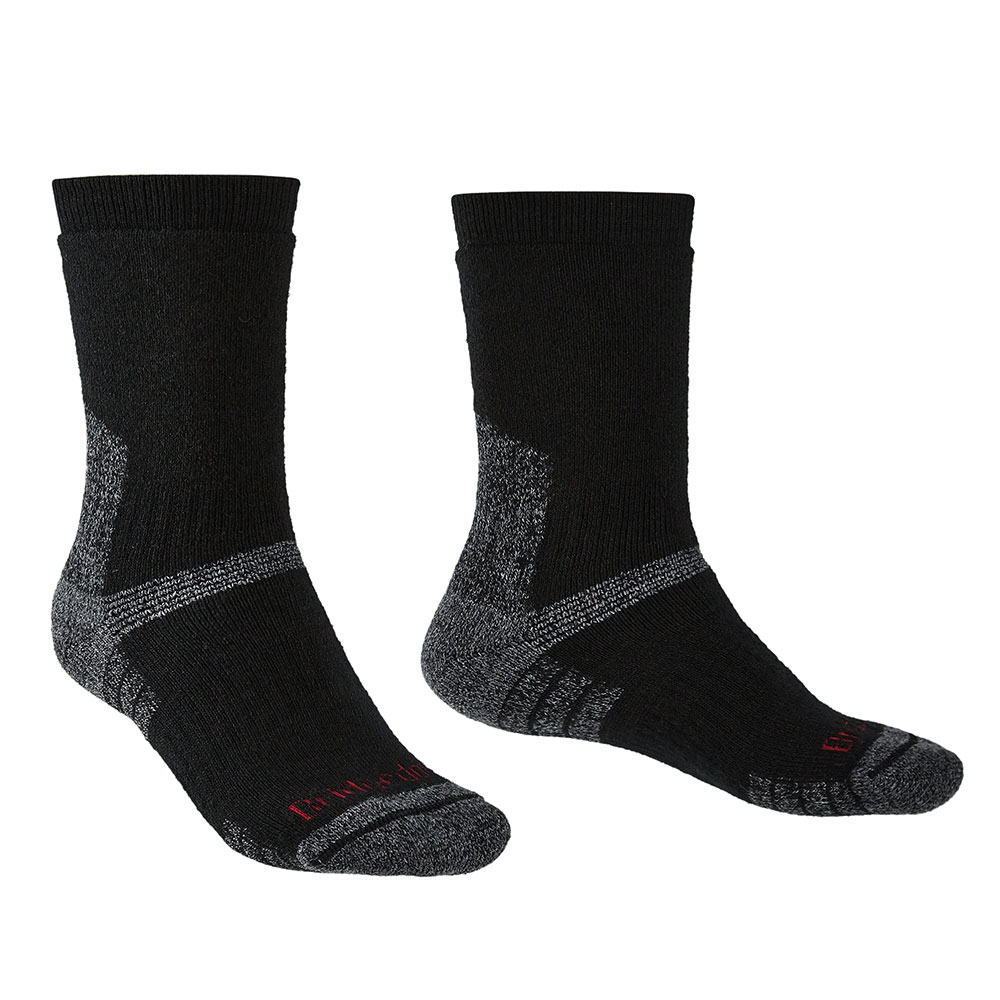 Bridgedale Mens Heavyweight Merino Performance Boot Socks (Black)