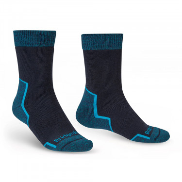 Bridgedale Mens Explorer Heavyweight Merino Comfort Boot Socks (Navy) - Socks side