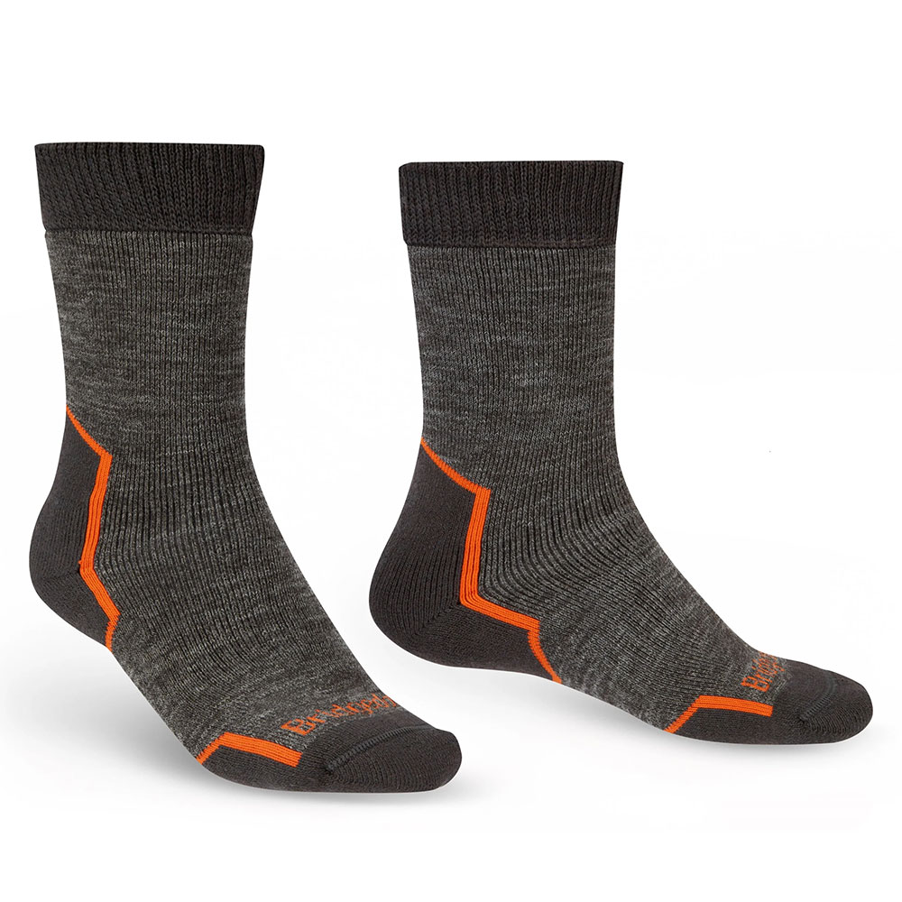 Bridgedale Mens Explorer Heavyweight Merino Comfort Boot Socks (Anthracite)