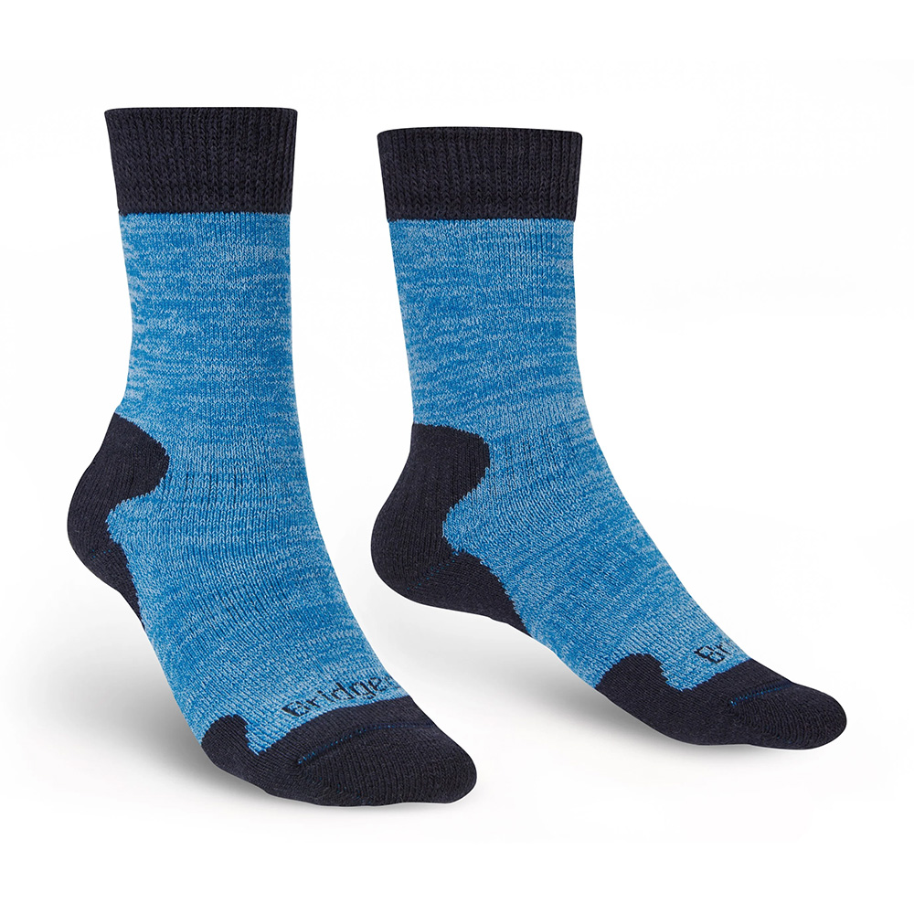 Bridgedale Womens Explorer Heavyweight Merino Comfort Boot Socks (Blue Marl)