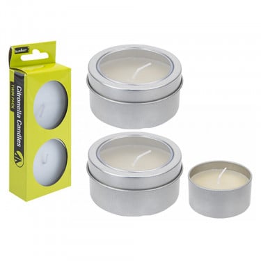 Summit Citronella Candle Tins (Twin Pack)