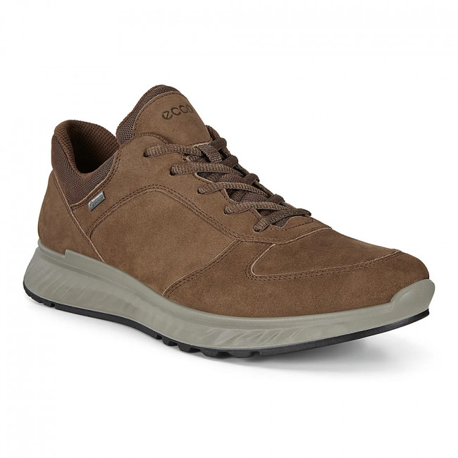 ECCO Mens EXOSTRIDE GORE-TEX Walking Shoes (Cocoa Brown) | Winfields ...