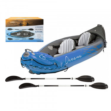 Summit Oceana 2 Person inflatable Kayak Kit - Blue