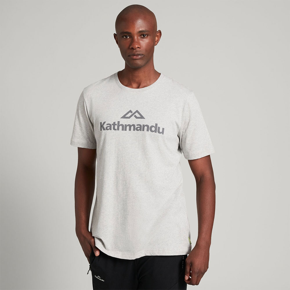 Kathmandu Mens Logo T-Shirt (Light Grey Marl)