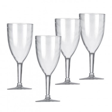 Vango Acrylic Wine Glasses - Set of 4