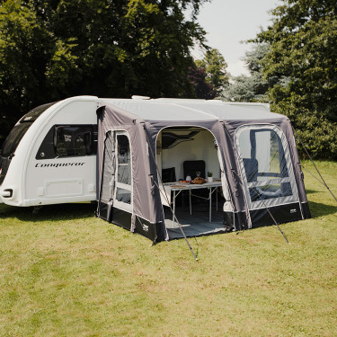 Vango Balletto 330 Air Elements ProShield Caravan Awning - Front Side Open