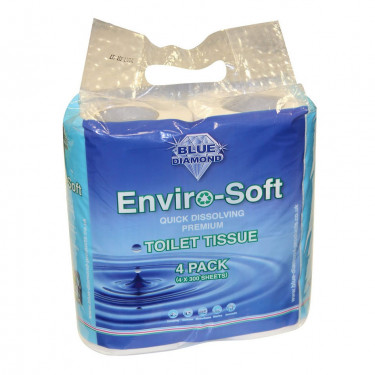 Blue Diamond Enviro Soft Toilet Tissue - 4 Pack