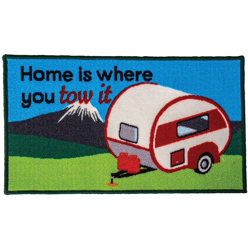 Quest Washable ’Home is where you tow it’ Caravan Mat