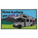 Quest Washable 'Home is where you park it' Motorhome Mat