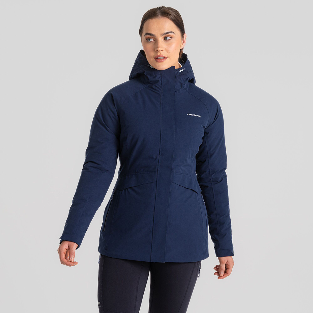 Craghoppers Womens Caldbeck Thermic Waterproof Jacket (Blue Navy / Blue Navy)