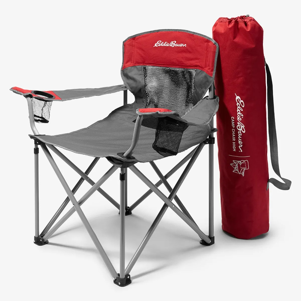 Eddie Bauer Camp Chair High Folding Camping Chair (Cinder)