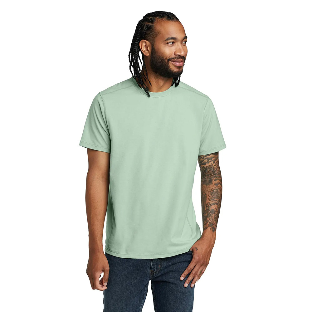 Eddie Bauer Mens Adventurer Short-Sleeve T-Shirt (Bottle Green)