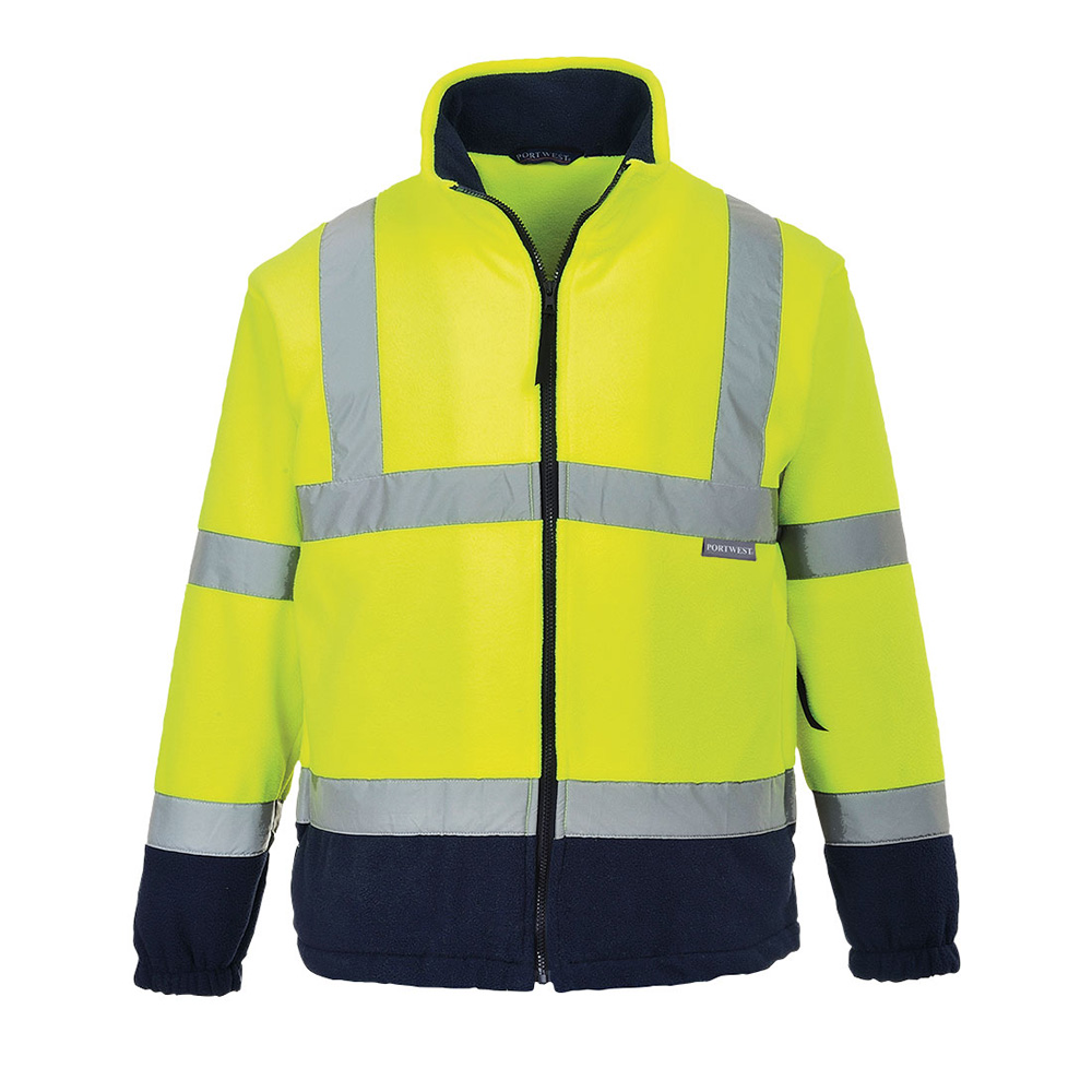 Photos - Other goods for tourism Portwest Hi Vis Two Tone Full Zip Fleece  0000101488356 (Yellow / Navy)
