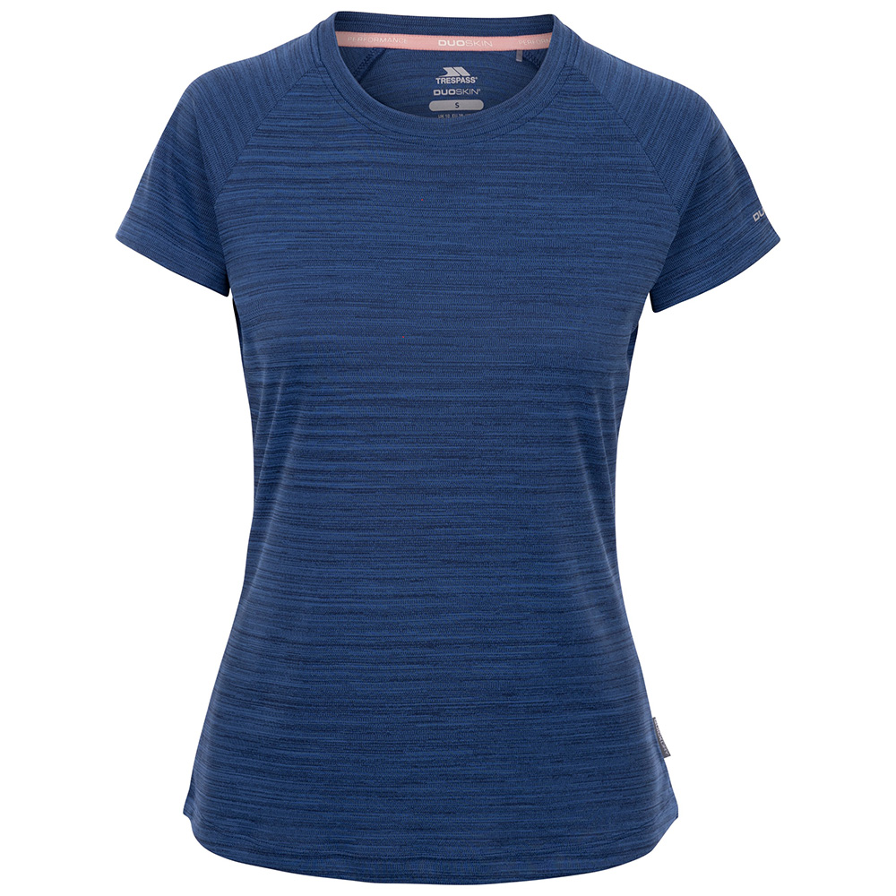Trespass Womens Vickland Tech T-Shirt (Navy Marl)