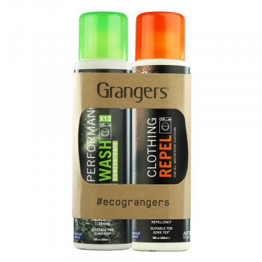 Grangers Performance Wash & Clothing Repel Eco Twin Pack - Twin pack in packaging