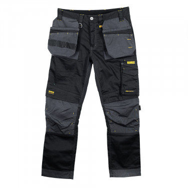 DeWalt Harrison Pro Stretch Slim Fit Trousers (Black / Grey)