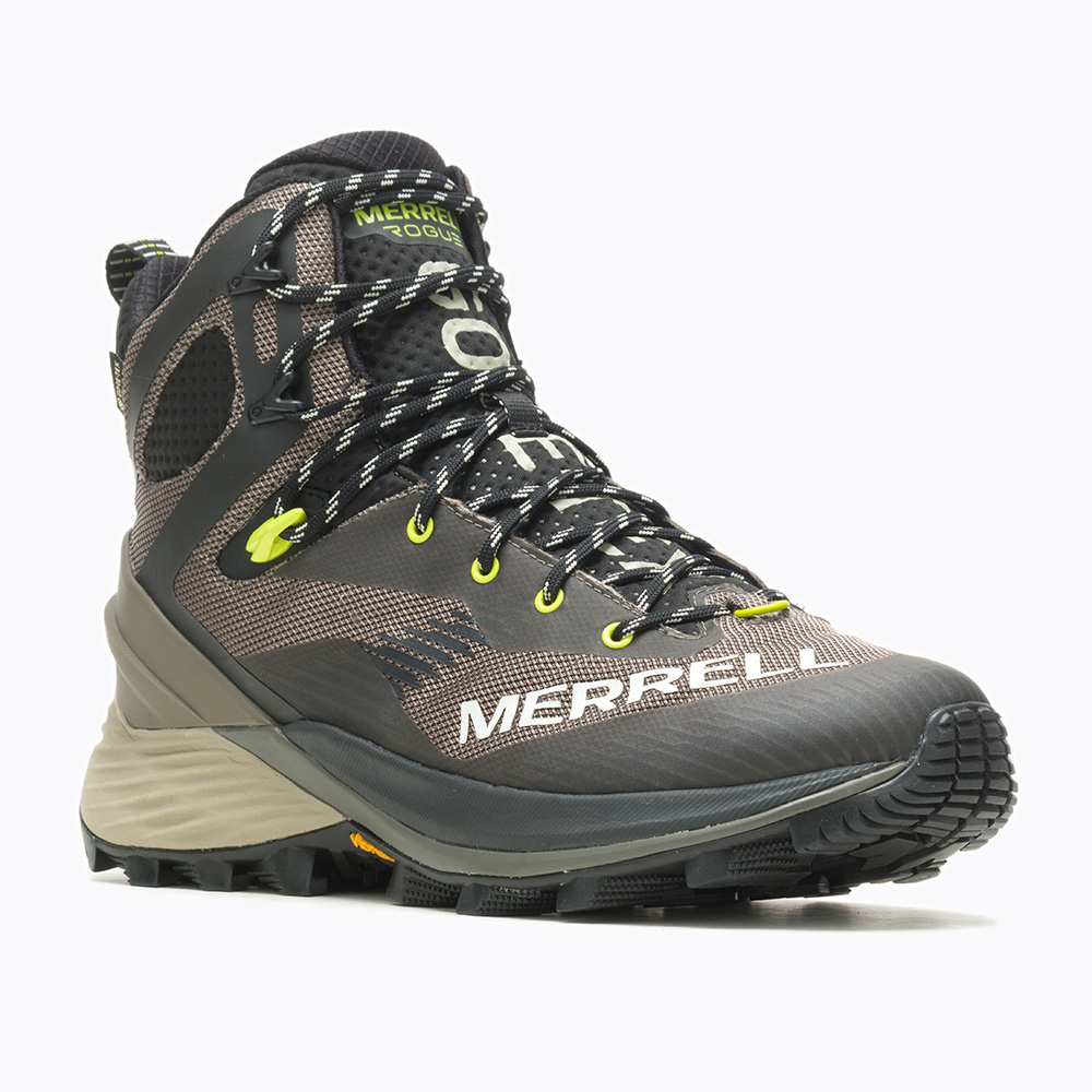 Merrell Mens Rogue Hiker Mid GORE-TEX Hiking Boots (Boulder)