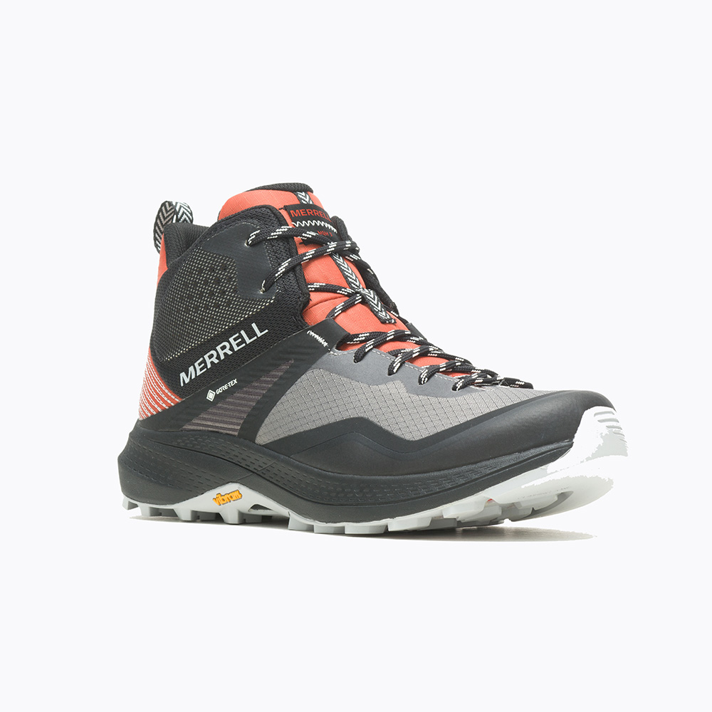 Merrell Mens MQM 3 Mid GORE-TEX Hiking Boots (Charcoal / Tangerine)