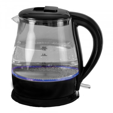 Quest Low Wattage Light Up Glass Kettle - Lights Up In Use