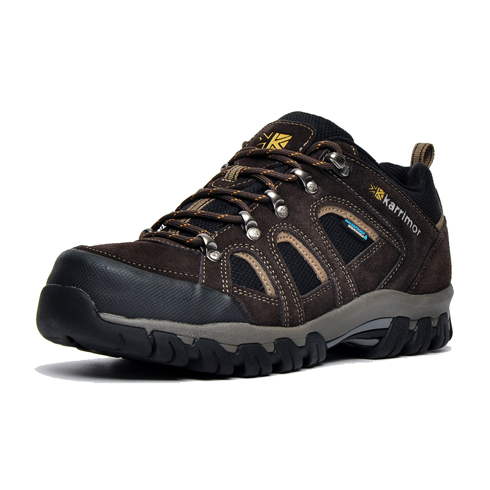 Karrimor Mens Bodmin IV Low Waterproof Hiking Shoes (Dark Brown)