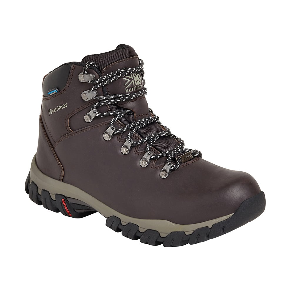 Karrimor Womens Mendip 3 Leather Waterproof Hiking Boots (Chocolate)